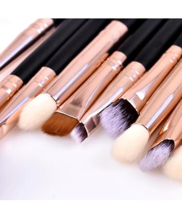 20-Piece Black Makeup Brush Set - Professional Beauty Tools for Foundation Eyeshadow & Powder | Perfect for Flawless Makeup Application - Buy Online on GoSupps.com