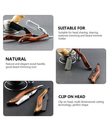 FRCOLOR Straight Edge Razor - Men's Manual Safety Folding Shaver in Black | Premium Grooming Tool for Precision Shaving - Buy Online on GoSupps.com