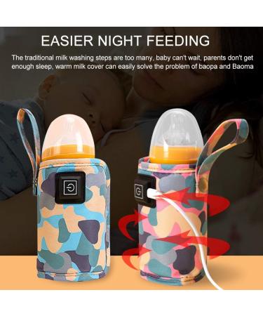 NHBETYS Portable Car Travel USB Baby Bottle Warmer - 3 Gear Adjustable, Blue - Buy Online on GoSupps.com