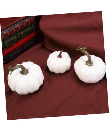 ifundom 12pcs Thanksgiving Party Decoration pumpkin fall decor fall harvest decor mini decor for home decoraciones para salas de casa house decorations for home food white vegetable White Size 2 - Buy Online on GoSupps.com