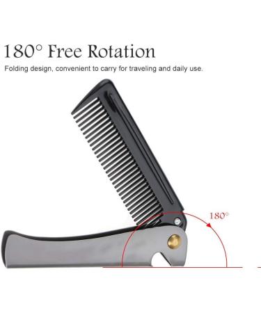 Shopping Spree Folding Beard Comb Wooden Beard Comb Stainless Husband wooden comb - Buy Online on GoSupps.com
