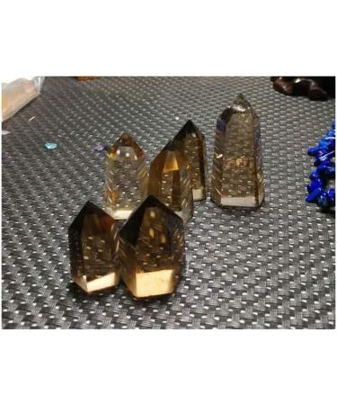 Smoky Quartz Wands 6 Faceted Point Reiki Crystal Pack of 2 Stone Collection - Buy Online on GoSupps.com