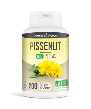 Herbs And Plants Organic Dandelion 200 Vegetable Capsules 270 mg