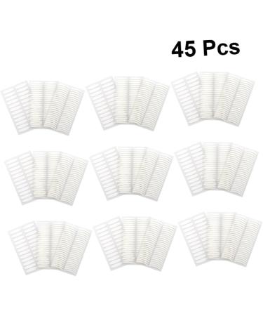 Ipetboom 45 Sheets Women Eyelid Patch Transparent Eyelid Tape Fiber Eyelid Strips Clear Duct Tape Eyelid Tape Fiber Slim Oval Shape Eyelid Sticker Big Eye Eyelid Make up Man Catheter White - Buy Online on GoSupps.com