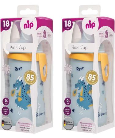 NIP Children's Bottle 330ml | Kids Sports Drinking Cup (2-Pack) - Made in Germany - Buy Online on GoSupps.com