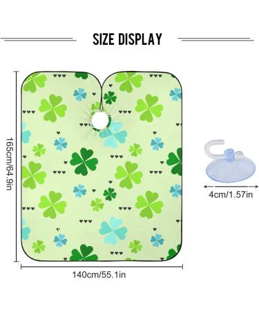 Waterproof Barber Cape - Clover & Cheetah Haircut Bib for Men & Women | Premium Hair Cutting Cape | eCommerce Global Shipping - Buy Online on GoSupps.com