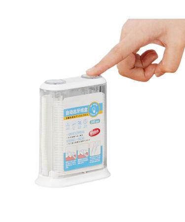 Generic dental dispenser for trips automatic dental stick organizer refillable portable dental dispenser transparent dental floss sticks for adults portable bag for oral care