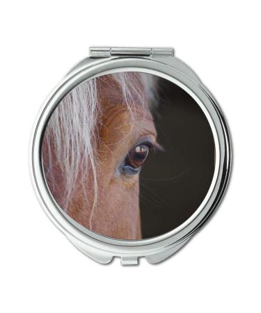 Mirror makeup mirror animal photography blur close up pocket mirror portable mirror