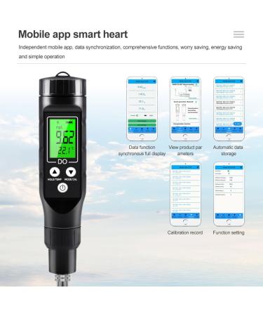 Intelligent Portable Bluetooth Dissolved Oxygen Meter | High-Precision Water Quality Tester (0.0 30.0 mg/L) - Buy Online on GoSupps.com
