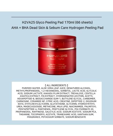 Glyco Peeling Pad - Korean 170ml (66 Pads) AHA + BHA Dead Skin & Sebum Care | Hydrogen Peeling Pads for Radiant Skin - Buy Online on GoSupps.com