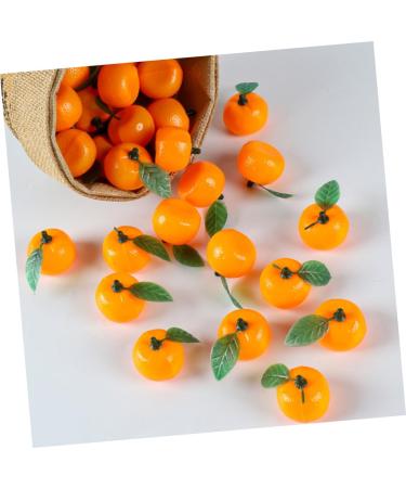 Alipis 50pcs orange cupboard desktop toys plastic teaching aids decorations Model Toy accessories mini Scene Photography Props decorate window False Orange Decor fake fruit - Buy Online on GoSupps.com