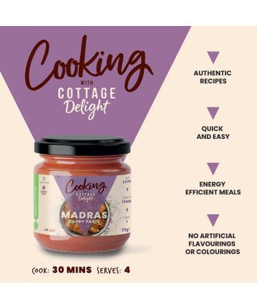 Cottage Delight - Madras Curry Paste 175g - Buy Online on GoSupps.com