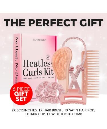 Lily England Heatless Curlers Gift Set - Christmas Stocking Fillers for Women, Teen Girls - Heatless Curls for Long Hair - 6 Piece Set - Buy Online on GoSupps.com
