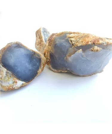 500g Natural Blue Chalcedony Agate Stone Minerals Jewelry Processing Home Decor Crystals Stones QINTINYIN Stone Mineral Specimen (Color : 500g-01 Size : Random) Random 500g-01