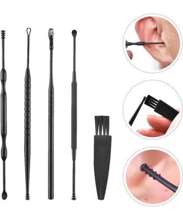 ERINGOGO Double Head Rotating Ear Cleaner Set 5pcs Sturdy Earwax Removal Tools Portable Ear Scoop Kit for Safe at Home - Buy Online on GoSupps.com