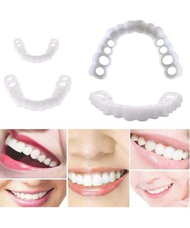 2 Pairs Adjustable Temporary Teeth - Nature-Friendly & Comfortable for a Confident Smile - International Shipping - Buy Online on GoSupps.com