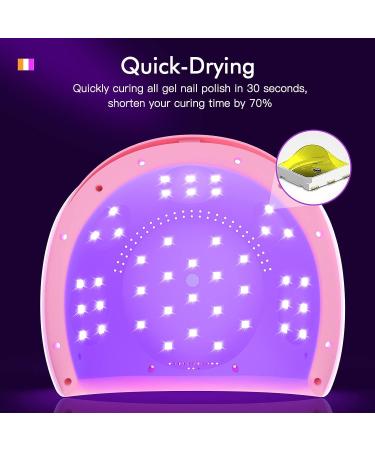AOMIDA 54W UV LED Nail Lamp | Professional Nail Dryer with 3 Timers and LCD Display - Buy Online on GoSupps.com