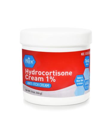 Medpride Hydrocortisone 1% Anti Itch Cream - Maximum Strength Instant Itch Relief Cream for Mosquito Bites, Eczema, Dermatitis, Skin Infections & Hemorrhoids - Suitable for Sensitive Skin- 16 oz