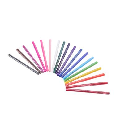 FRCOLOR 18pcs Professional Accessories Eye Pencil Line Colorful Woman Tools Lining Waterproof Eyeliner