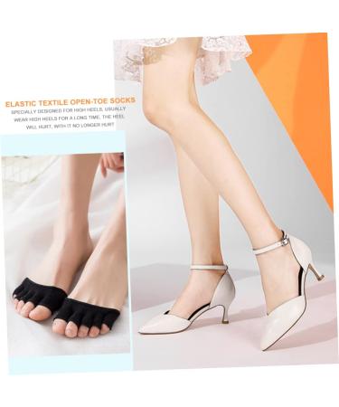 Valiclud 4 Pairs of Forefoot Half Toe Socks for Men & Women - Elegant Sandals & Five Toes Slippery Socks - Buy Online on GoSupps.com