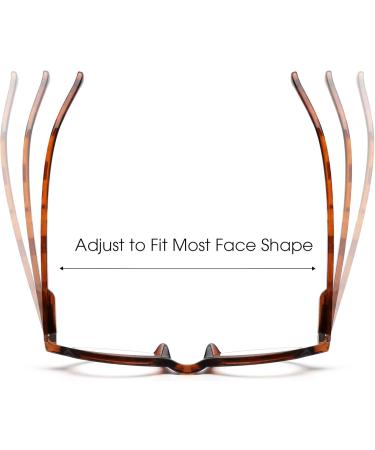 JM Set of 4 Round Reading Glasses - Spring Hinge Readers for Women & Men - +2.25 Black & Tortoise Eyeglasses - Buy Online on GoSupps.com