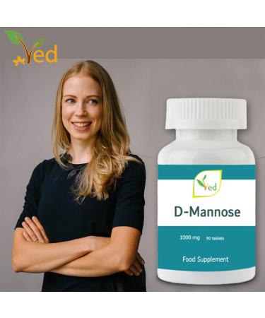 Ved D-Mannose 1000mg - 90 Tablets for Urinary Tract & Bladder Health Support | Fast International Shipping - Buy Online on GoSupps.com