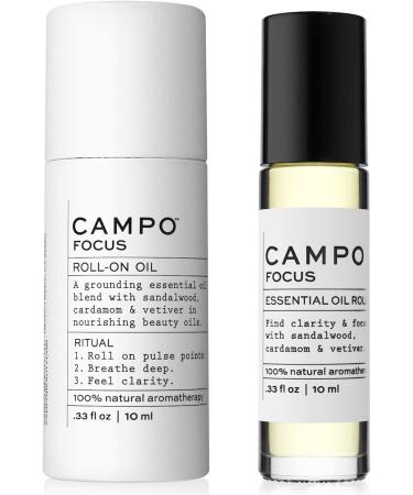 Campo Clean Essential Oil Roll-On Blend | Natural Non-Toxic Focus Wellness - 10mL | International Shipping - Buy Online on GoSupps.com