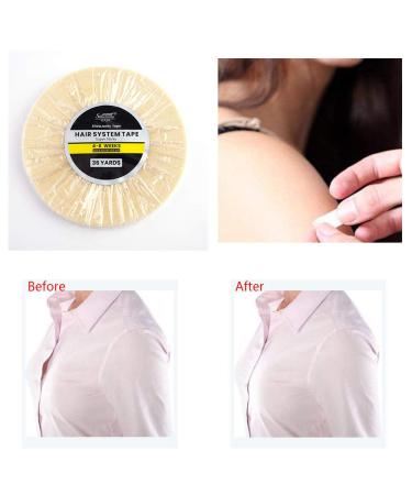 ShowJarlly Double-Sided Lace Front Support Tape 0.8cm*36 Yards - Strong Adhesive for Toupee, Wig, and Hair Extensions - Buy Online on GoSupps.com