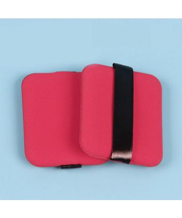 Verdant Touch Dual Sided Powder Puff Dual Sided Powder Puff Rose Red Rectangle Wet Dry Makeup Tool Cosmetic Puff Sponge