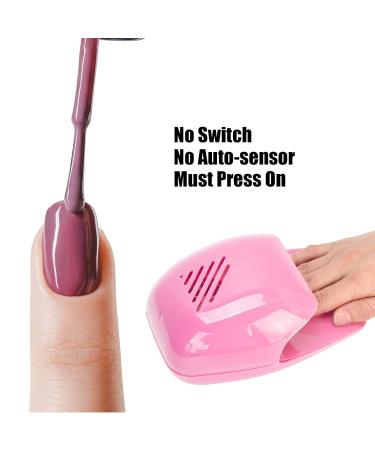 Buy Lightweight Pink Fan Nail Dryer | Easy to Store Home Nail Dryer for Fast Drying - International Shipping Available - Buy Online on GoSupps.com