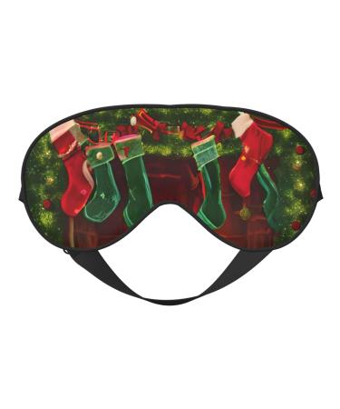 Merry Christmas Soft Sleep Eye Mask Female Breathable Eye Patch Perfect for Travel and Relaxation