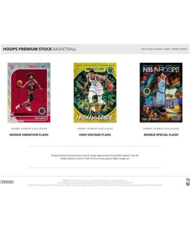 2019 Panini Hoops Premium Stock Hybrid NBA Basketball Hobby Box - 4 Packs - Buy Online on GoSupps.com