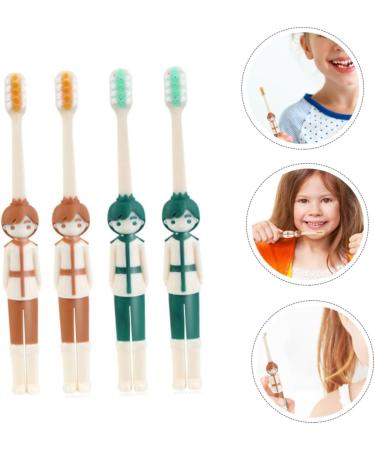 Plafope 4-Piece Children s Manual Toothbrush Set - Ideal for Daily Use & Travel | Kid-Friendly Oral Care - Buy Online on GoSupps.com