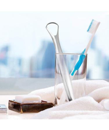Kids & Adults Tongue Scraper - Stainless Steel Cleanser Tongs | Beauty Tools & Accessories - Buy Online on GoSupps.com
