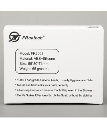 Fretech Purple Scalp Massage Brush - 2 Silicone Bristle Types for Sensitive Scalps Deep Cleaning and Hair Growth Stimulation - Buy Online on GoSupps.com