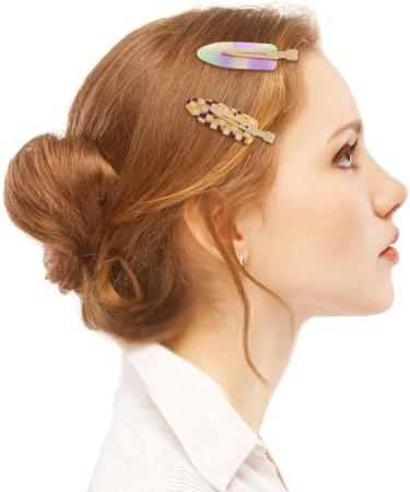 scicent Hair Grips 6 Pieces Fashion No Trace Hair Clips with Spring No-Slip Hair Pins Acetate Hairpin for Makeup Hairstyle Accessories for Women Girls Cute Hair Barrettes for Party - 28606 - Buy Online on GoSupps.com