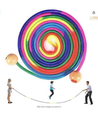 Yangun 5m Rainbow Jump Rope for Kids Perfect for Multiplayer Fun & Group Sports - Buy Online on GoSupps.com