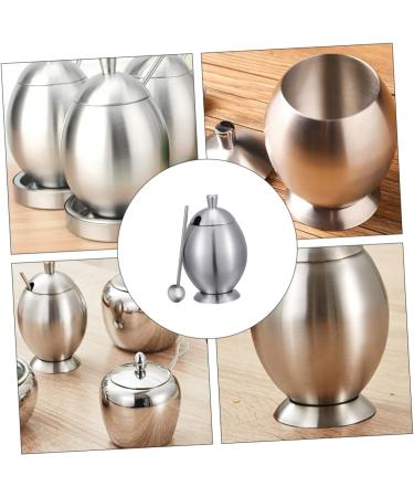 Zerodeko 1pc Stainless Steel Seasoning Jar Stainless Steel Container Household Seasoning Canister Pepper Shakers Glass Container Grass Key Covers Jar Storage Condiment Storage Box - Buy Online on GoSupps.com