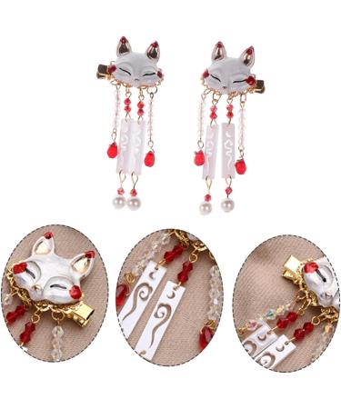 VICASKY 1 Pair Fox Tassel Clip Women Tassel Hair Clip Girl Hair Clips Tassel Drop Barrette Tassel Barrette Chinese Tassel Hair Clip Chinese Hair Accessories Chinese Tassel Hairpin - Buy Online on GoSupps.com
