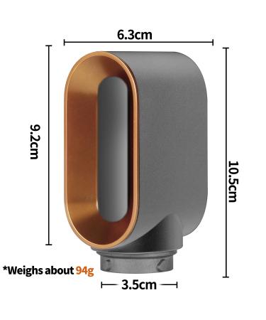 Pre-Styling Dryer Attachment for Dyson Airwrap - Gold Nozzle Replacement & Rotating Curling Barrels | Enhance Your Hair Styling Experience - Buy Online on GoSupps.com