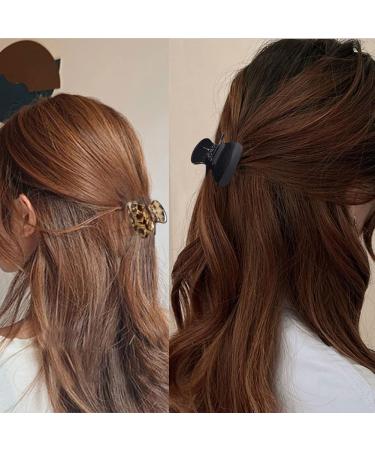 3 Pack Medium Hair Claw Clips 2.7 Small Hair Catch Barrette Jaw Grips Plastic Nonslip Hair Clip for Women Girls Half Bun Hairpins for Thick/Thin Hair - Buy Online on GoSupps.com