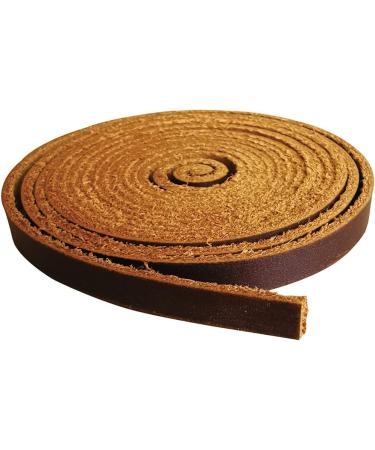 Genuine Leather Strip 1/4 x 72 Bourbon Brown - 1.8-2mm Thick for DIY Craft Projects - Buy Online on GoSupps.com