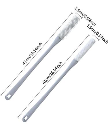 New Foot Cleaning Brush 16.14" Toe Cleaning Brush Soft Rubber Cleaner for Toe Gaps for Shower with Long Handle Dead Skin Exfoliation Brush Foot Scrubber Soft Bristles Brushes for Cleaning Toe Gray - Buy Online on GoSupps.com