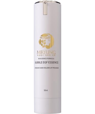Miryung Bubble EGF Essence 1.69oz (50ml) - Korean Skin Care Moisturizer and Revitalizer Brightens Lifts and Firms All Skin Types - Natural All In One Facial Care - Premium Quality Anti-Aging Results