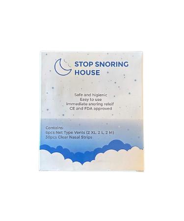 Silicone Net Type Nose Vents and Clear Nasal Strips Kit- Comfortable to Relieve Snore Stop Snoring for Men and Women