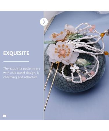 FRCOLOR Butterfly Flower Hairpin Hair Accessories Rhinestone Hair Clip Chinese Decor Decorative Hairpin Floral Hair Sticks for Buns Styling Hair Clips Fine China Imitation Pearls Miss - Buy Online on GoSupps.com