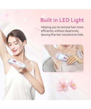 Wireless Facial Epilator for Women - LED Light Hair Removal for Face Bikini Legs & Arms - Buy Online on GoSupps.com
