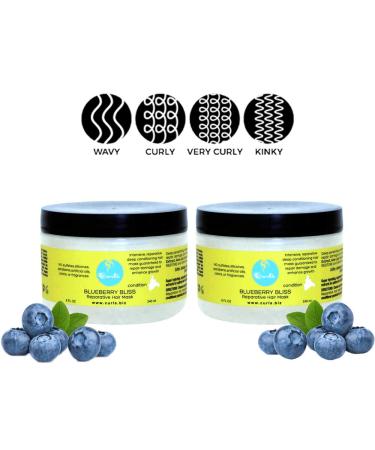 Curls Blueberry Bliss Reparative Hair Mask 8oz - Pack of 2 - Buy Online on GoSupps.com