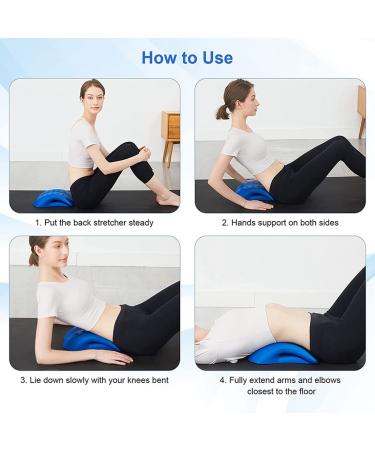 Tlily Foam Lumbar Support Device - Pain Relief for Lower Back Spine Bridge & Supportive Pillows - Blue - Buy Online on GoSupps.com