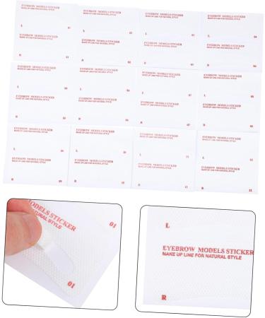 Balacoo 72pcs Eyebrow Stickers Girls Suit Brow Shaping Stencils Beauty Salon Supplies Miss Disposable Ruler - Buy Online on GoSupps.com